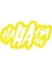 Ha Ha Ha Ha Sticker 17X17 cm Sarı 1