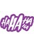Ha Ha Ha Ha Sticker 17X17 cm Mor 1
