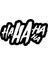 Ha Ha Ha Ha Sticker 17X17 cm Siyah 1