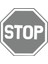 Stop Stikcer 17X17 cm Gri 1