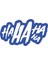 Ha Ha Ha Ha Sticker 17X17 cm Mavi 1