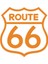 Route 66 Sticker 17X17 cm Turuncu 1