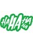 Ha Ha Ha Ha Sticker 17X17 cm Yeşil 1