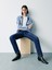 Kadın Lacivert High Rise '90S Straight Jean Pantolon 3