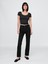 Kadın Siyah High Rise '90S Straight Jean Pantolon 1