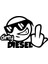 Dirty Diesel Sitcker 17X17 cm Siyah 1