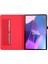 Lenovo Tab P11 Pro Gen 2 Kumaş Doku Pu Deri Tablet Kılıfı Katlanabilir Stand Kart Tutucu Koruyucu Kapak-Kırmızı (Yurt Dışından) 4