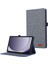 Samsung Galaxy Tab A9 Tablet Kılıfı Kumaş Doku Folio Stand Deri Kapak Kart Yuvası Ile-Mavi (Yurt Dışından) 1