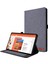 Kart Yuvaları Tasarım Kumaş Doku Pu Deri Katlanır Folio Stand Kılıfı Realme Pad 10.4 Inç-Gri (Yurt Dışından) 1