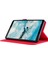 Kumaş Dokulu Kart Yuvaları Standı Deri Koruyucu Kılıf Lenovo Tab M7 (2. Nesil) TB-7305F/(3. Nesil)-Kırmızı (Yurt Dışından) 2