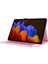 Samsung Galaxy Tab S9 Ultra Kılıf Kumaş Doku Kart Tutucu Tablet Standı Kapak-Pembe (Yurt Dışından) 3