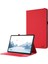 Lenovo Tab P12 Kılıf Kumaş Doku Deri Tablet Kılıfı Kart Tutucu Ile-Kırmızı (Yurt Dışından) 1