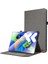Lenovo Xiaoxin Pad Pro 12.7 Inç Deri Kılıf Kart Tutucu Kumaş Doku Tablet Standı Kapağı-Gri (Yurt Dışından) 1
