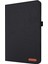 Kumaş Dokulu Kart Yuvaları Stand Deri Koruyucu Kılıf Samsung Galaxy Tab S7 T870/S8-SIYAH (Yurt Dışından) 2