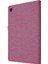 Kart Yuvaları Tasarım Kumaş Doku Pu Deri Katlanır Folio Stand Kılıfı Realme Pad 10.4 Inç-Pembe (Yurt Dışından) 4