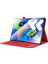Lenovo Xiaoxin Pad Pro 12.7 Inç Deri Kılıf Kart Tutucu Kumaş Doku Tablet Standı Kapağı-Kırmızı (Yurt Dışından) 3