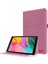 Darbeye Dayanıklı Çizilmez Kumaş Dokulu Kart Yuvaları Stand Deri Tablet Kılıfı Samsung Galaxy Tab A7 10.4 (2020)/(2022) T500-PEMBE (Yurt Dışından) 1