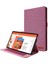 Lenovo Tab M10 Plus Deri Kılıf Çizilmeye Dayanıklı Flip Tablet Kılıfı Standlı Kart Yuvaları-Pembe (Yurt Dışından) 1