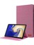 Kumaş Doku Kart Yuvaları Stand Deri Kılıf Samsung Galaxy Tab S5E SM-T720-PEMBE (Yurt Dışından) 1