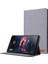 Kumaş Dokulu Kart Yuvaları Stand Deri Kılıf Samsung Galaxy Tab A 10.1(2019)T510/T515-GRI (Yurt Dışından) 1