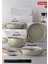 7 Parça Gri Granit Tencere ve Tava Seti, Gold Kulp, Yapışmaz Taban, Alüminyum, Dayanıklı 4