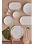 6 kişilik şık bone china yemek takımı, altın detaylar, 29 parça, modern tasarım 2