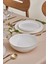 6 kişilik şık bone china yemek takımı, altın detaylar, 29 parça, modern tasarım 5