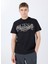 Bisiklet Yaka Desenli Siyah Erkek T-Shirt M5GI17K8FQ4JBLK Ss Cn Guess Flower 1