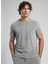Yuvarlak Yaka Gri Erkek T-Shirt 252 Lcm 242008 Naul Gri 2