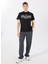 Bisiklet Yaka Desenli Siyah Erkek T-Shirt M5GI17K8FQ4JBLK Ss Cn Guess Flower 2