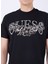 Bisiklet Yaka Desenli Siyah Erkek T-Shirt M5GI17K8FQ4JBLK Ss Cn Guess Flower 4