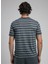 Yuvarlak Yaka Indigo Erkek T-Shirt 252 Lcm 242062 Jevon Indigo-Ekru 3
