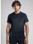 Yuvarlak Yaka Lacivert Erkek T-Shirt 252 Lcm 242008 Naul Lacivert 2