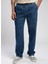 Lastikli Bel Straight Erkek Denim Pantolon 252 Lcm 121067 Loose Myles Mıd Blue 2