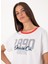 Bisiklet Yaka Beyaz Kadın T-Shirt D-Gıanna 1