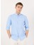 Regular Fit Gömlek Yaka Açık Mavi Erkek Gömlek Rickert_m 3