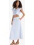 A Kesim Çizgili Normal Bel Poplin Maxi Etek F7069AX25SM 3