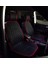 Fiat Tofaş Murat 131 Uyumlu Lüx Oto Koltuk Minderi Ön 2'li Set Elegance Siyah Kırmızı Autogoodstore 1