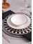 Şık siyah 24 parça 6 kişilik yemek seti, bone china malzeme, modern tasarım 1
