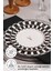 Şık siyah 24 parça 6 kişilik yemek seti, bone china malzeme, modern tasarım 5