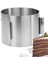 Ayarlanabilir 15 cm kek kalıbı ve spatula, paslanmaz çelik, gri, 2'li set 3