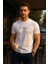 Erkek Slim Fit Enjeksiyon Baskılı Pamuklu T-Shirt 2