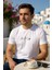 Erkek Slim Fit Enjeksiyon Baskılı Pamuklu T-Shirt 4