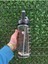 2L Şeffaf Motivasyon Matara – 2000 ml Siyah Sağlıklı ve Şık Su Şişesi 4