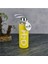 Cam matara, metal kapak, 500 ml, sarı, H2o kılıflı, ve şık tasarım 1