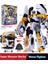 Mini Gizli Servis Süper Troopers King Power 7 Devriye Troopers Oyuncak Polis Arabası Mecha Dönüşüm Robotu (Yurt Dışından) 1