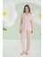 Pembe Berry Önden Düğmeli Pijama Takımı 1