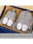 5pcs/set Ayakkabı Depolama Torbası Kalınlaşmış Dokuma Kumaş Kayış Ağızlı Büyük Kapasiteli Seyahat Su Geçirmez Ayakkabı Torbası Nem Geçirmez Boyut: 36X26.5CM/RENK: Gri 5pcs (Yurt Dışından) 1