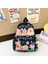 Sevimli Büyük Kapasiteli Capya Backpack Nefes Alabilir Karikatür Öğrenci Schoolbag Naylon Ultra Hafif Kitap Çantası Renk: M-Black (Yurt Dışından) 1