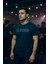 Erkek Nakış Baskılı Yumuşak Pamuklu T-Shirt 3
